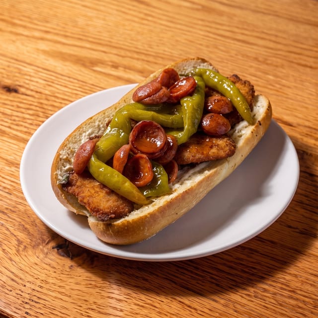 Spicy Italian Cutlet Sandwich.